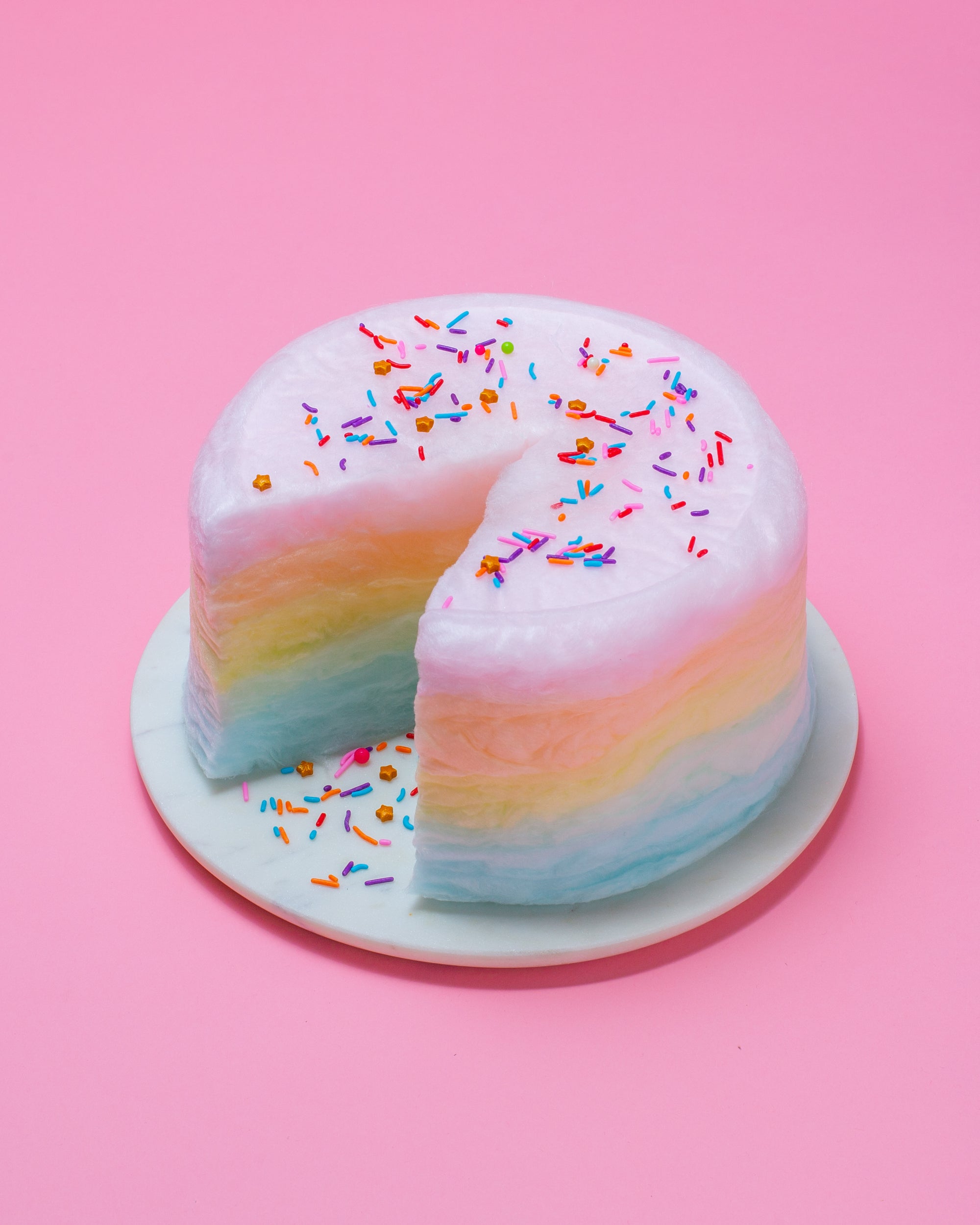 Rainbow Floof Cake