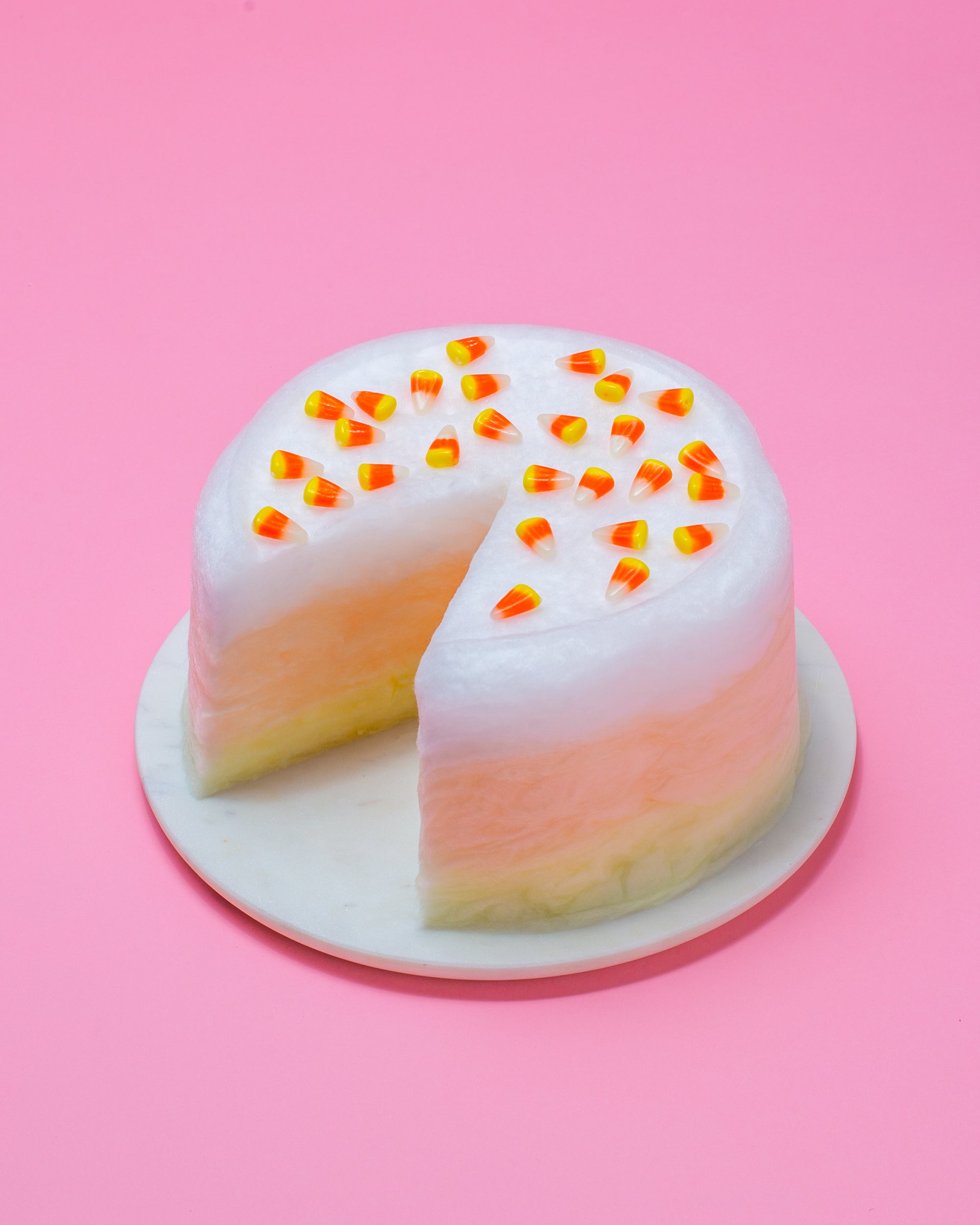 Candy Corn Floof Cake