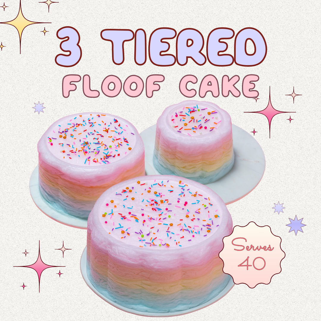 3 Tiered Floof Cake