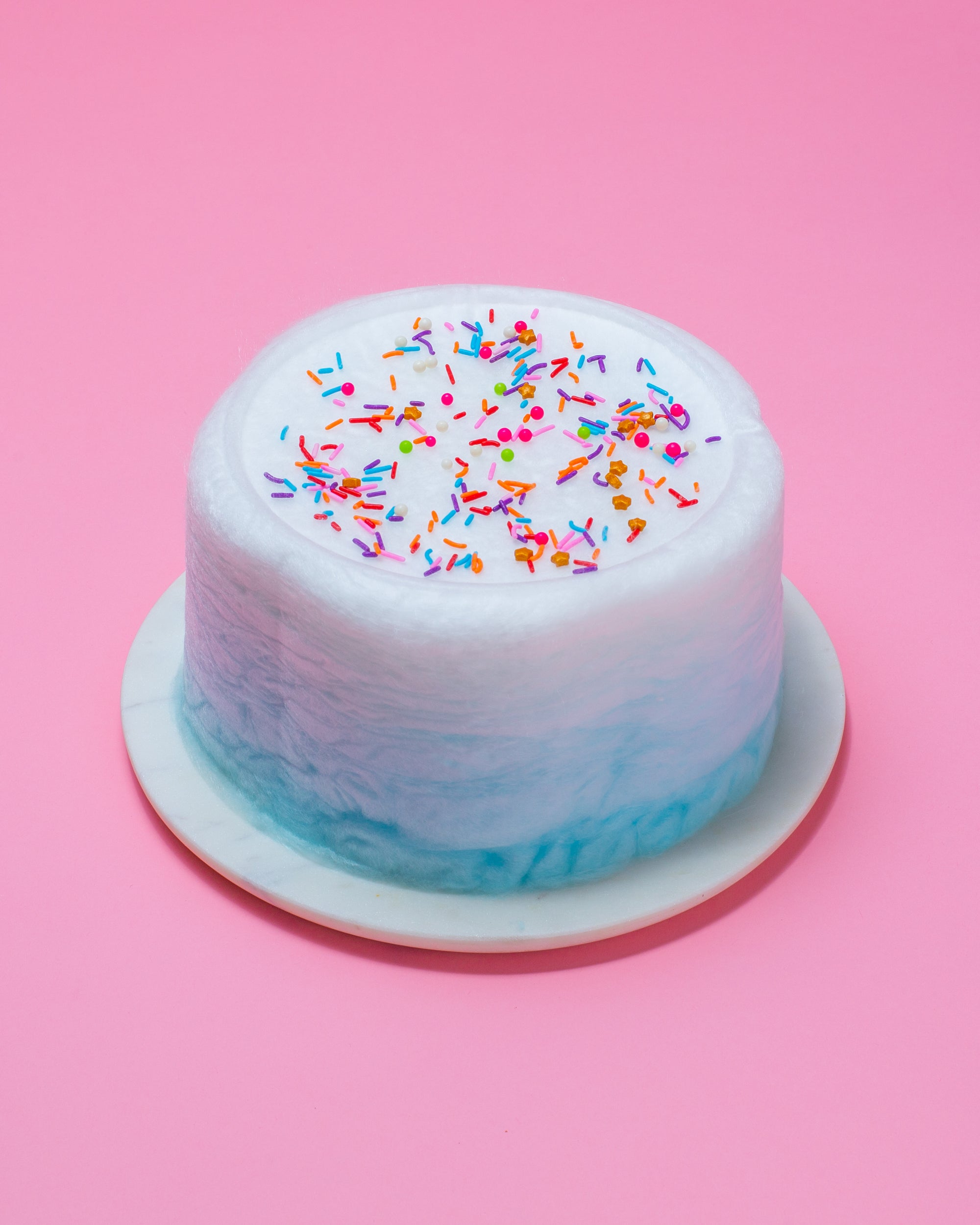 Blue Razz Ombré Floof Cake