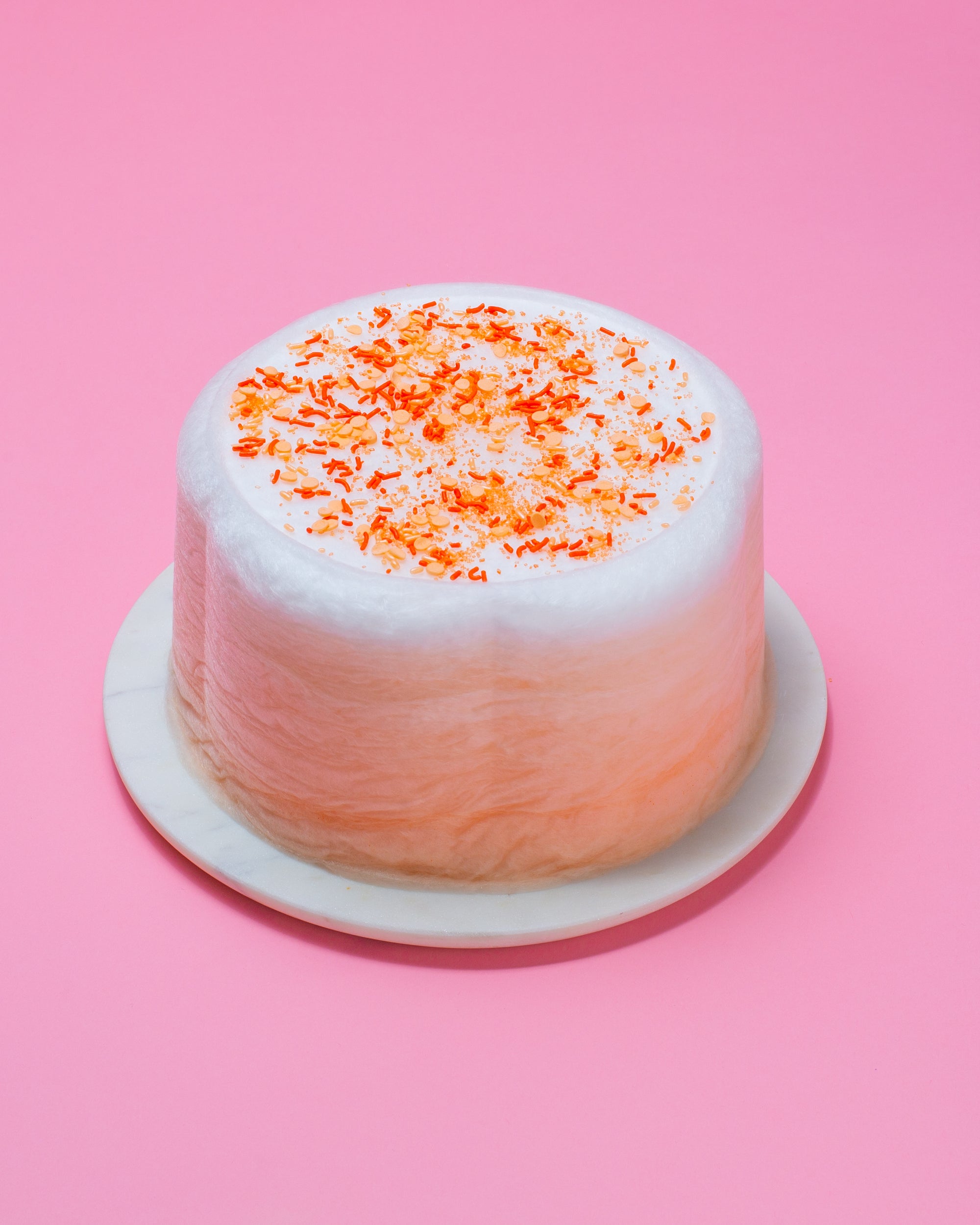 Peach-Mango Ombré Floof Cake