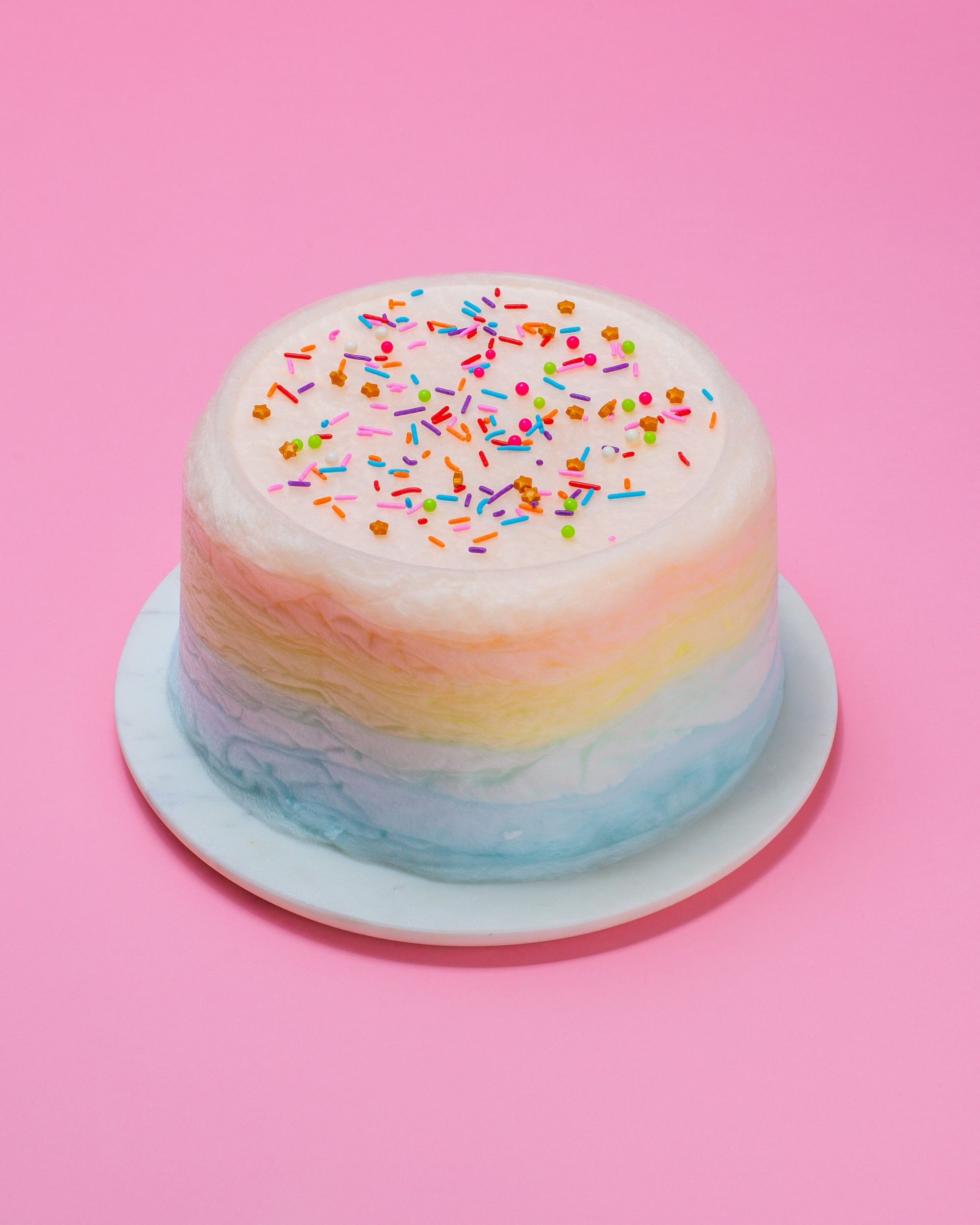 Hold the Pink - Rainbow Floof Cake