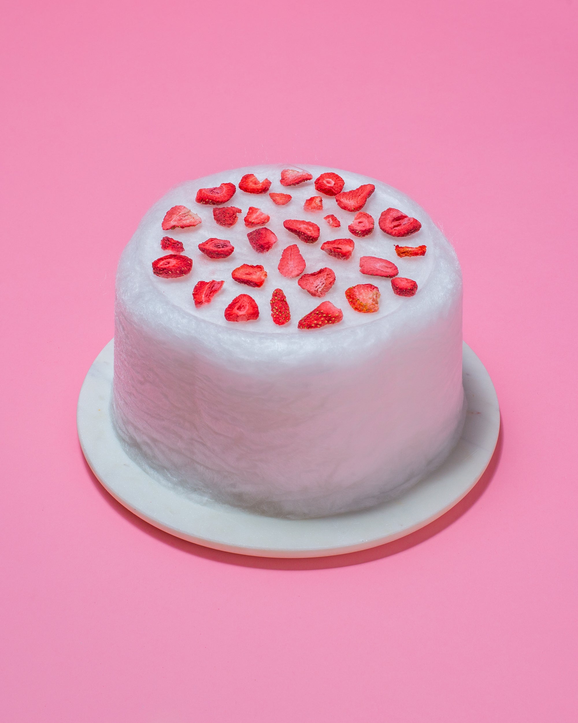 Dye Free Strawberry Floof Cake