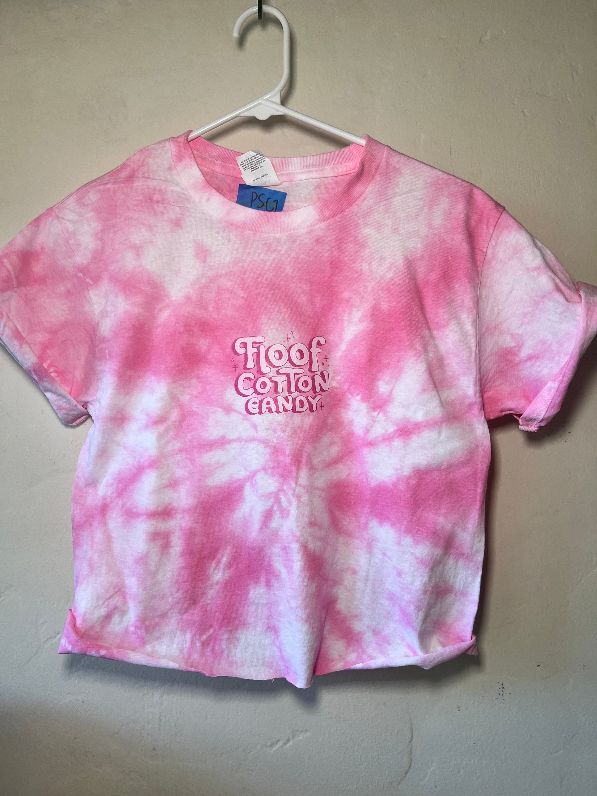Custom Pink Tie-Dye Floof T-Shirts