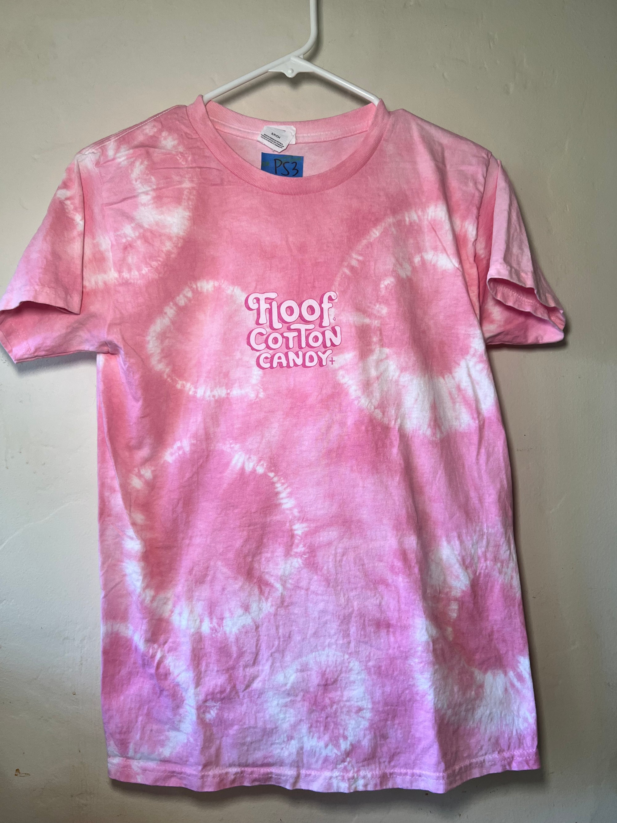 Custom Pink Tie-Dye Floof T-Shirts